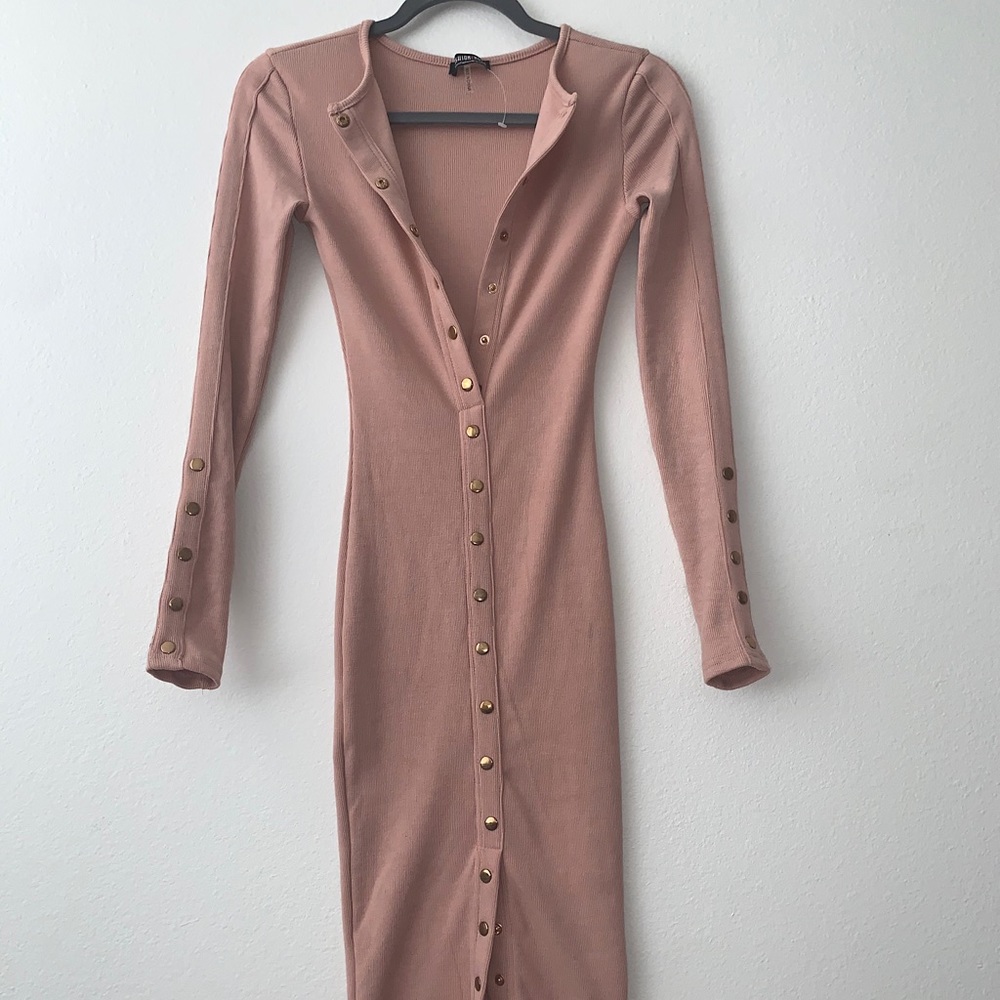 Fashion Nova Mauve Vintage Jams Dress- Small - Picture 3 of 7